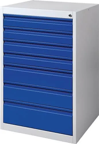 Schubladenschrank BK 600 H1000xB600xT600mm grau/blau 7