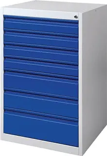 Schubladenschrank BK 600 H1000xB600xT600mm grau/blau 7