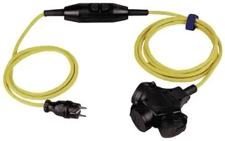 Schutzkontaktverlängerung 16 A 230 V 4,5m H07RN-F 3x1,5 mm² gelb IP44