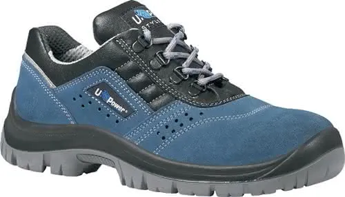 Sicherheitsschuh Boss Gr.47 blau/schwarz Leder S1P SRC EN20345 U-Power