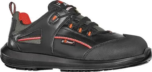 Sicherheitsschuh Iroko Gr.44 schwarz/rot Leder/Überkappe S3 SRC ESD EN20345