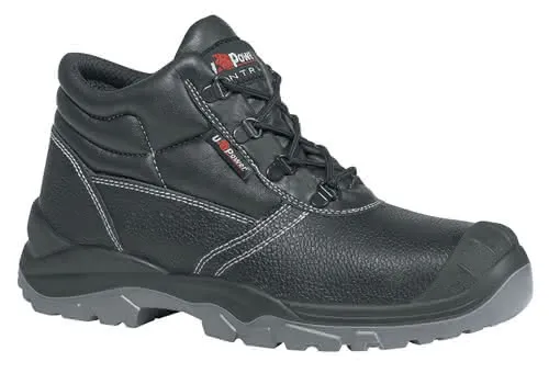 Sicherheitsstiefel Safe UK Gr. 40 schwar z Leder S3 SRC EN20345