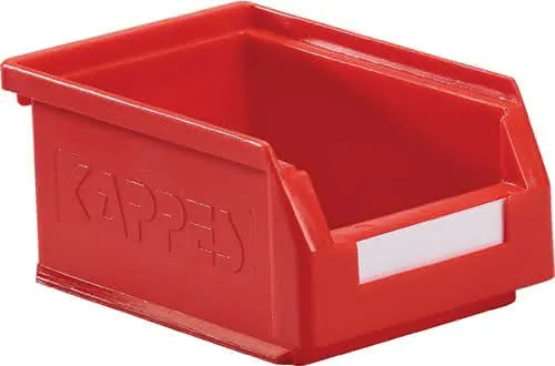 Sichtlagerkasten L160xB105xH75mm PE rot KAPPES