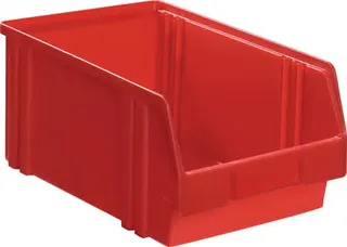 Sichtlagerkasten L290/266xB140xH130mm PS rot LA-KA-PE