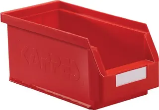 Sichtlagerkasten L290xB140xH130mm PE rot KAPPES