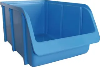 Sichtlagerkasten L332/290xB207xH155mm PP blau stapelbar HÜNERSDORFF