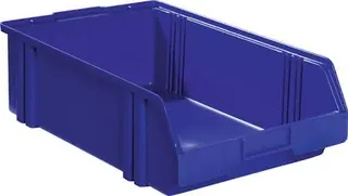 Sichtlagerkasten L500/450xB300xH145mm PS blau LA-KA-PE