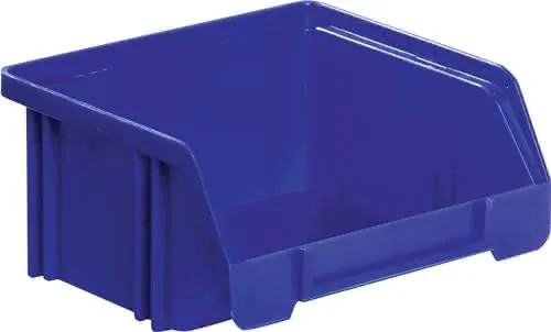 Sichtlagerkasten L85/65xB105xH45mm PS blau LA-KA-PE