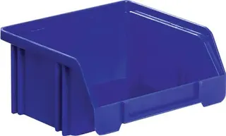Sichtlagerkasten L85/65xB105xH45mm PS blau LA-KA-PE