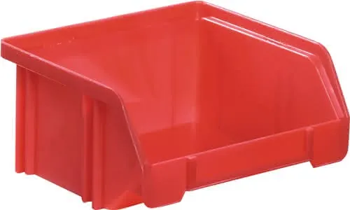 Sichtlagerkasten L85/65xB105xH45mm PS rot LA-KA-PE