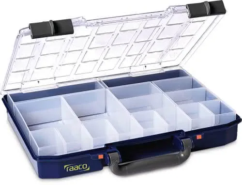 Sortimentskasten CarryLite 55 4x8-16 B337xT278xH57mm 16 Fächer RAACO