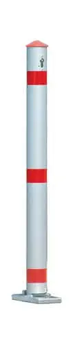 Sperrpfosten Alu.natur D.75mm kippbar,z.Aufdübeln URBANUS