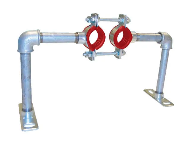 SR Fixpunktschelle EW Doppelrohr 2 x DN32