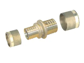 SR PEX Presskupplung reduziert - PN6 90x8,2 - 75x6,8 mm