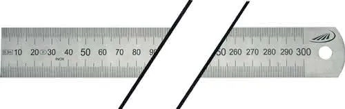 Stahlmaßstab L.300mm STA biegsam Teilung A =mm/mm H.PREISSER