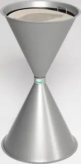 Standascher D400xH730mm silber Stahlbl.VAR
