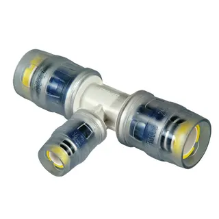 Steck-T-Stueck MULTITUBO, 20x20x16 P65033, VPE 10 St., p.St., aus PPSU