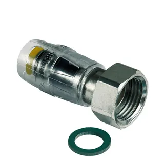 Steck-Verschraubung MULTITUBO 25x3/4"IG 68041, VPE 10 St., p.St., ms verzinnt