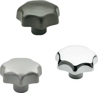 Sterngriff DIN 6336 m.Gewindebuchse Ku.d1 63mm d2 M 12mm