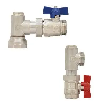 Strawa Anschlussgarnitur e-class AG V 1" vertikal, BL: 120mm, 55e003303