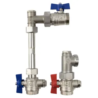 Strawa e-class AG 3/4"-V-WMZ Anschluss vertikal BL: 145mm, Nr. 55e331608