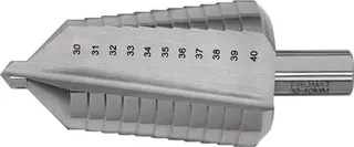 Stufenbohrer Bohrber.30-40mm HSS ger.genutet Z.2 Stufen 11 PROMAT