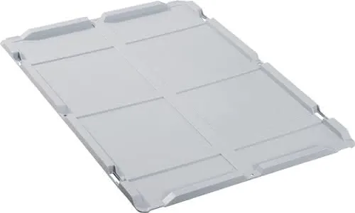Stülpdeckel PP L600xB400mm grau f.Transportstapelkasten ALLIT