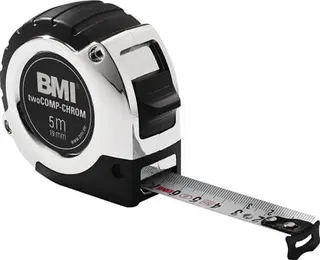 Taschenrollbandmaß chrom L.8m B.25mm mm/cm EG II Ku.Automatic BMI