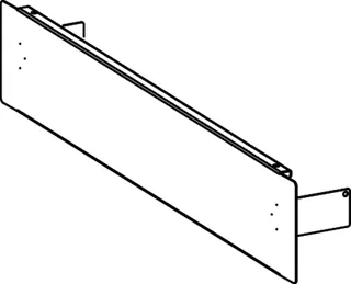 TECEfloor Estrichblende f. Schrank 990 Ersatzteile, RAL 9010 beschichtet – Bild 2