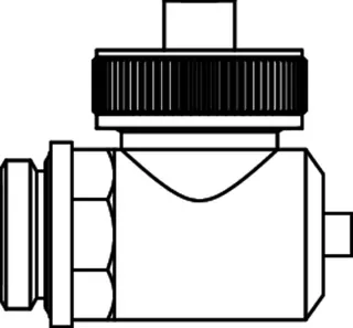 TECEfloor FE-Hahn G 1/2" m. O-Ring Ersatzteil für Edelstahlverteiler