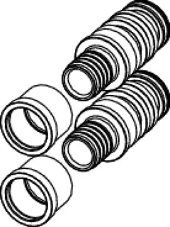TECEfloor SLQ I-HKV Anschlussadapter-Set Typ Flex 25x2,5 mm – Bild 3