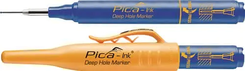 Tieflochmarker Pica-Ink blau m.Teleskopspitze PICA