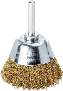 Topfbürste D.50mm Schaft 6mm Drahtstärke 0,2mm MS 10500min-¹ LESSMANN