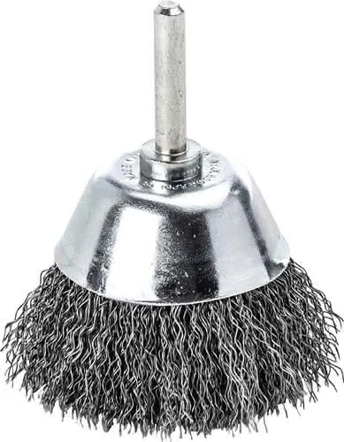 Topfbürste D.50mm Schaft 6mm Drahtstärke 0,3mm STA 10500min-¹ LESSMANN