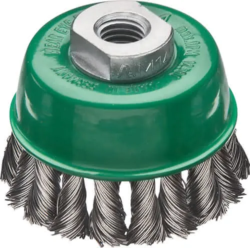 Topfbürste D.65mm M14 Drahtstärke 0,5mm VA 12500min-¹ LESSMANN