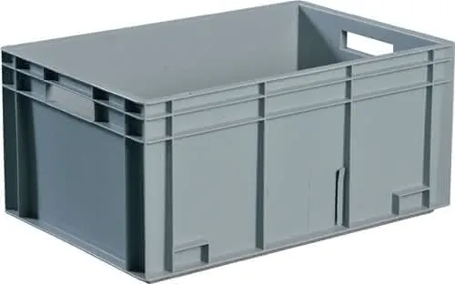 Transportbehälter L400xB300xH320mm grau PP Durchfassgr.Seitenwände geschl.PROMAT