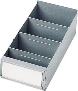 Trennw.f.Regalkasten B.160mm PS grau 25St./Btl.LA-KA-PE