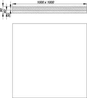 Unterbauset Duschelement DallFlex, 1000 x 1000 mm – Bild 4