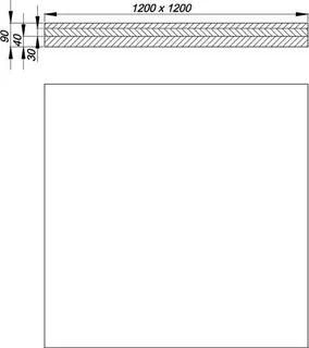 Unterbauset Duschelement DallFlex, 1200 x 1200 mm – Bild 3