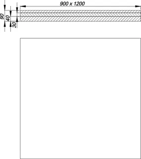 Unterbauset Duschelement DallFlex, 900 x 1200 mm – Bild 4