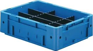 Unterteiler f.Transportstapelbehälter H.180mm PP anthrazit 10St./Karton