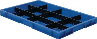 Unterteiler f.Transportstapelbehälter H.40mm PP anthrazit 10St./Karton – Bild 2
