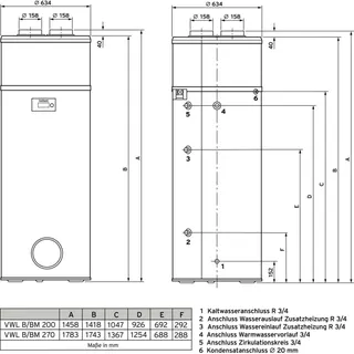 Vaillant aroSTOR VWL B 200/5 Warmwasserwärmepumpe – Bild 3