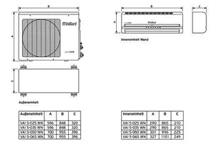 Vaillant climaVAIR exclusive VAI 5-065 Wandklimagerät Mono-Split – Bild 4