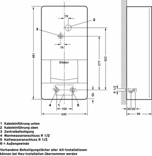Vaillant electronicVED E 18/8 BB Elektro-Durchlauferhitzer elektr. gest. – Bild 3