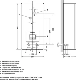 Vaillant electronicVED E 18/8 E exclusive Elektro-Durchlauferhitzer – Bild 3