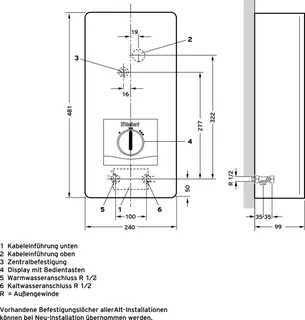 Vaillant electronicVED E 24/8 B pro Elektro-Durchlauferhitzer elektr. gest. – Bild 4