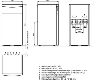 Vaillant flexoTHERM exclusive VWF 117/4 (Sole/Wasser) – Bild 2