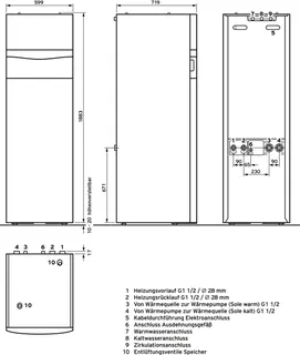 Vaillant Heizungswärmepumpe flexoCOMPACT exclusive VWF 118/4 – Bild 2