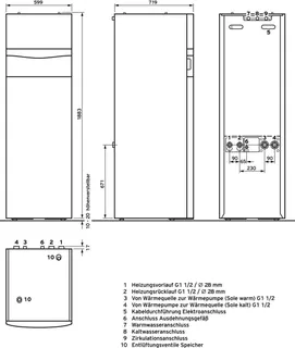 Vaillant Heizungswärmepumpe flexoCOMPACT exclusive VWF 58/4 – Bild 2
